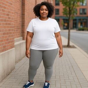 J. Crew Factory | Heathered Cropped Everyday Leggings Plus Sizes